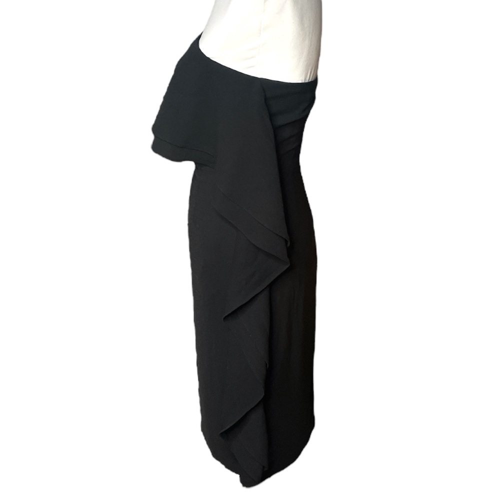 Do + Be Strapless Ruffled Little Black Dress Black Size Small - Picture 4 of 8